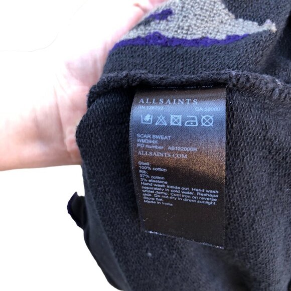 Rare All Saints Scar Sweater Medium - Picture 8 of 9